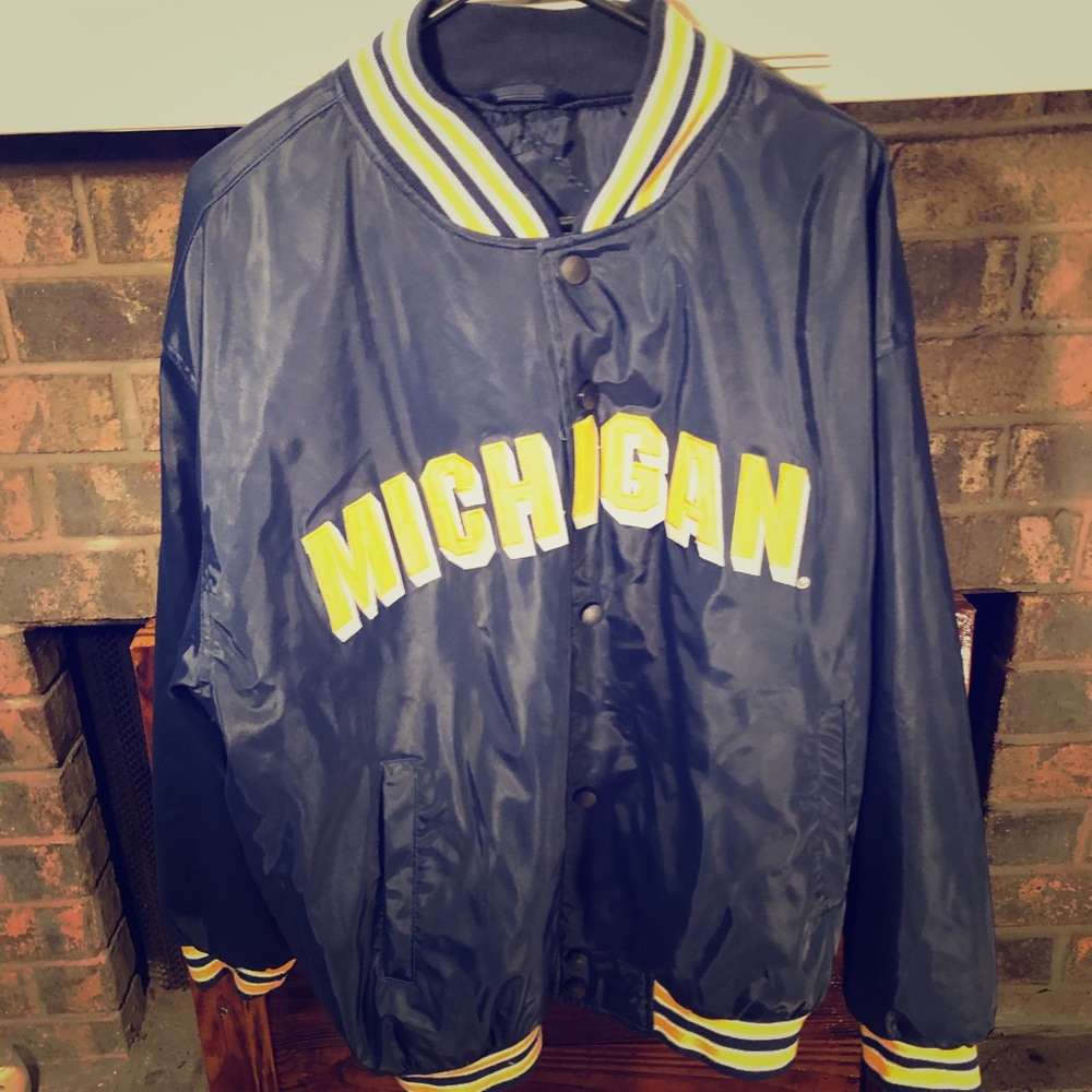 Steve & Barry's Michigan Wolverine Bomber Jacket L